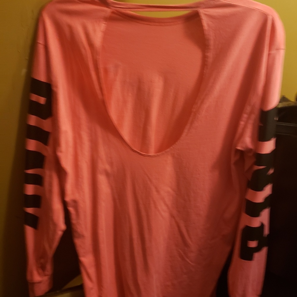 Pink Victoria secret long sleeve  back keyhole